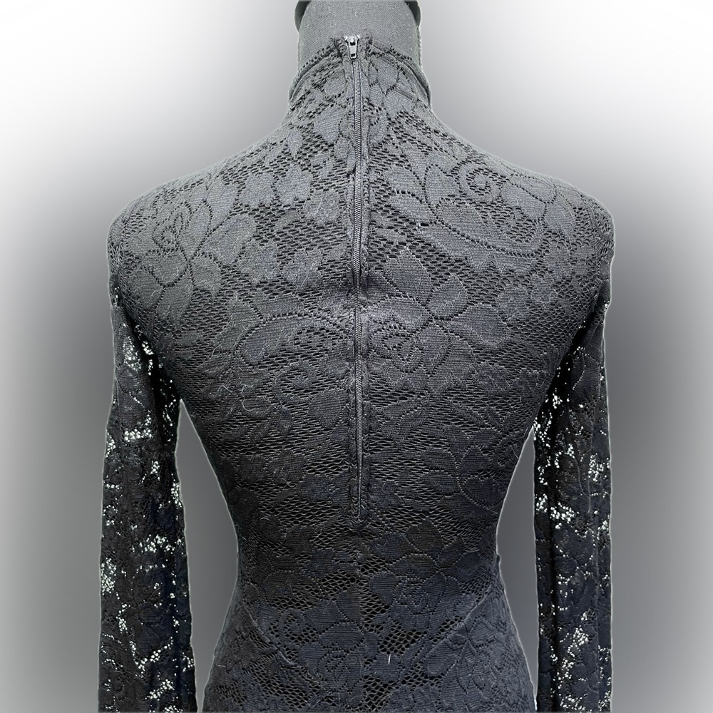 Vintage Lip Service Black Lace Dress - Picture 5 of 10